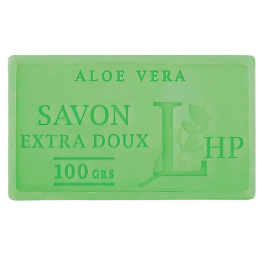 Savon de Marseille Aloe Vera 100g extra doux et naturel.