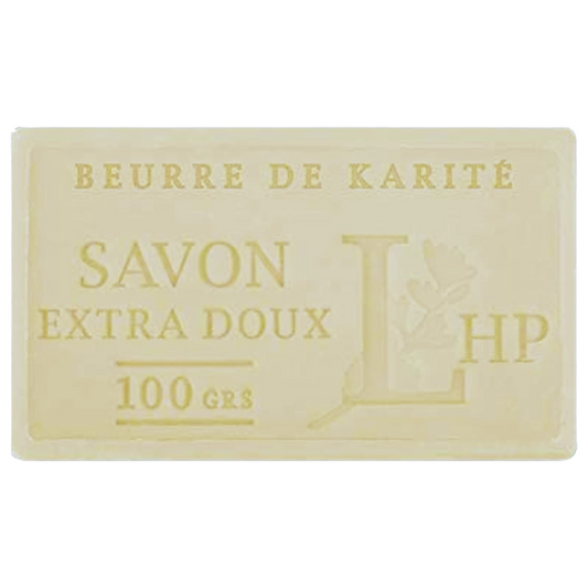 Savon de Marseille Beurre de Karité 100g, extra doux et naturel.